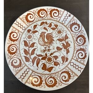 Johnson Brothers Red Rooster 10"Dinner Plates Chanticleer Set Of 4